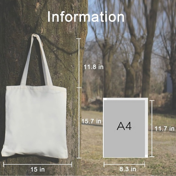 Christian Canvas Tote Bag with Colorful Sunrise Design, Interior Zip Pocket - Picture 5 of 5